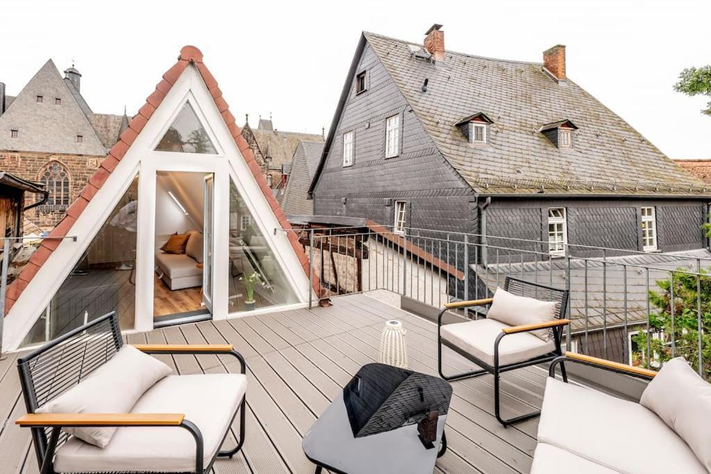 Himmlische Altstadt-Maisonette Marburg Exterior foto